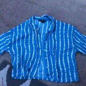 2 forever 21 button ups (blue and tan)